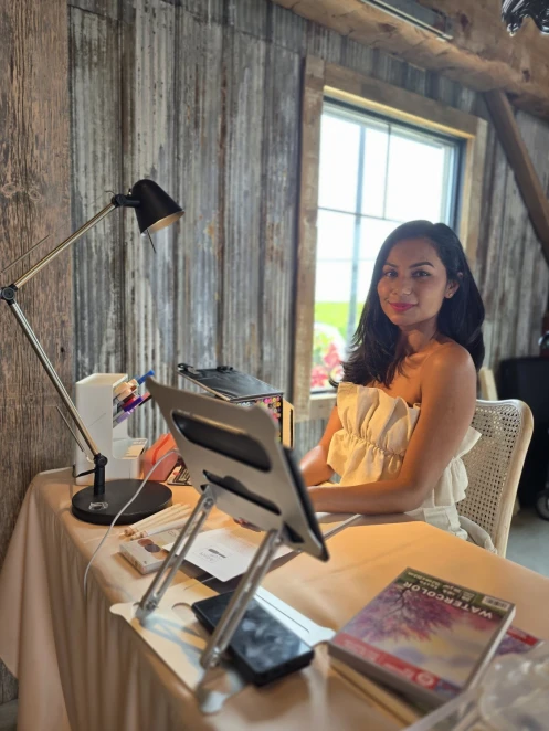 Live wedding painting North York